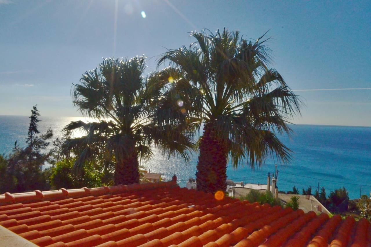 Elouthia Residence With Sea View And Hot Tub Tsoútsouros エクステリア 写真