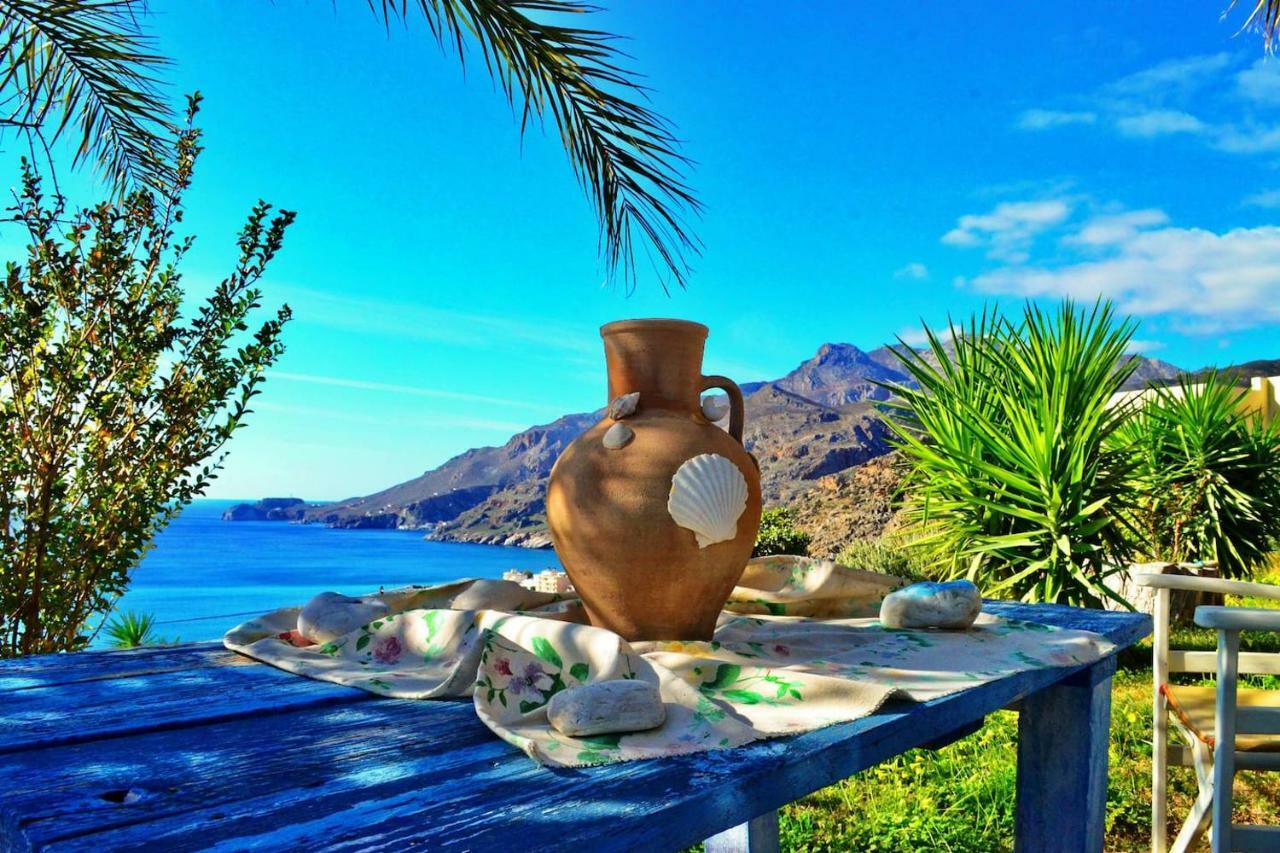 Elouthia Residence With Sea View And Hot Tub Tsoútsouros エクステリア 写真